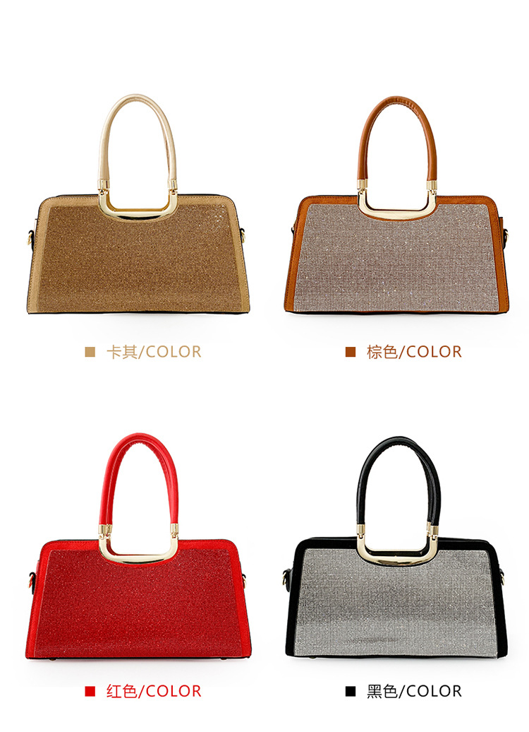 Top Handle Mesh Rhinestone Satchel Purse > Satchel > Mezon Handbags